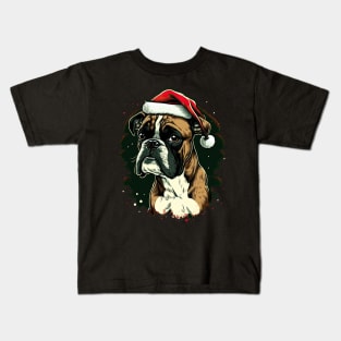 Boxer christmas Kids T-Shirt